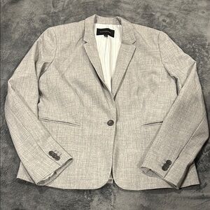 Banana Republic Light Gray Single-Button Women's Blazer